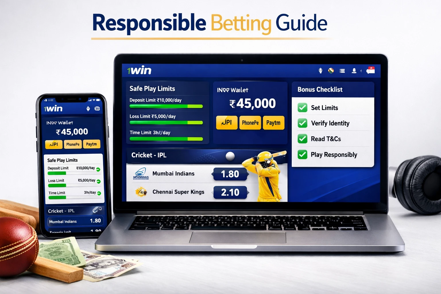 1Win India responsible betting guide for safe casino and sportsbook play